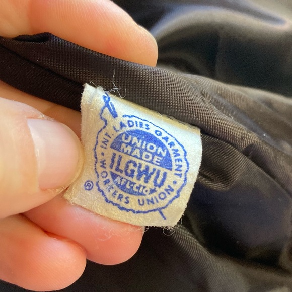 Vintage 60s Faux Fur Princess Style Hooded Heavyweight Union Made Coat Black - Picture 8 of 11